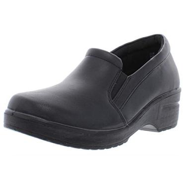 Imagem de Easy Works Tamanco feminino Leeza da Easy Street, Preto, 6.5 Wide
