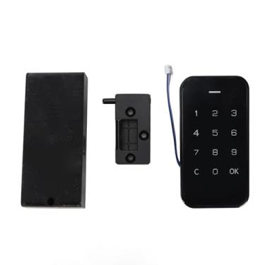 Imagem de SUNGOOYUE Conjunto de Fechadura de Armário Digital Touch, Entrada de Senha Segura, Fechadura de Segurança Sem Chave para Centro de Sauna de Guarda-roupa, Material de Aço Inoxidável ABS