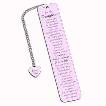 Imagem de Presentes de mãe para filhas, meias para meninas, presentes de aniversário para filha adulta, marcador de livro inspirador para crianças, marcador de livro roxo de Natal para dia dos namorados para