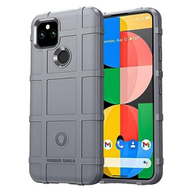 Imagem de IDEWEI Capa para Google Pixel 5, fibra de carbono refinada, anti-queda, anti-impressões digitais, proteção integral. A capa do telemóvel é compatível com o Google Pixel 5