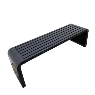 Imagem de TRGCJGH Banco de parque de metal para pátio ao ar livre, banco de jardim para 2 pessoas, banco de entrada, sofá de móveis de varanda (120 cm/47,2 pol, preto)