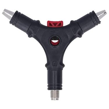 Imagem de 3 Use expansor de cabo descascador de fio de cabeça F para aumentar a eficiência do trabalho Ferramenta de instalação de conector F para descascador de cabo coaxial para em