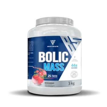 Imagem de Hipercalórico Bolic Mass 3kg 44g Proteína Body Shape (Morango)