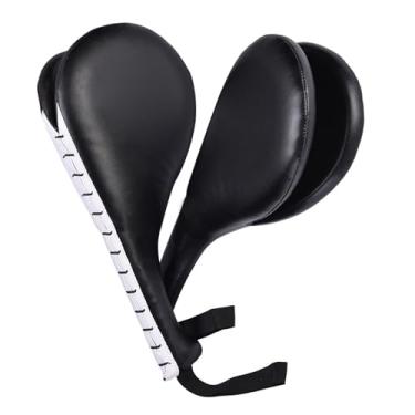 Imagem de AUNMAS Almofada Dupla para Chutes Taekwondo, par de Alvo de Chute, Esponja Pu, Aumenta a Precisão da Velocidade para Altos e Baixos, Treinamento de Artes Marciais