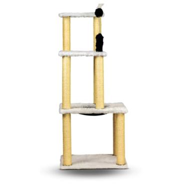 Imagem de Arranhador Para Gatos Casa E Playground Torre Com Cama ConfortáVel E Brinquedo Grande(Frajola)