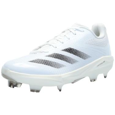 Imagem de adidas Tênis de beisebol masculino Adizero Electric, Branco/dourado metálico/off-white, 13
