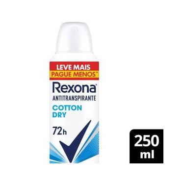 Imagem de Desodorante Antitranspirante Aerosol Rexona Cotton Dry 250ml