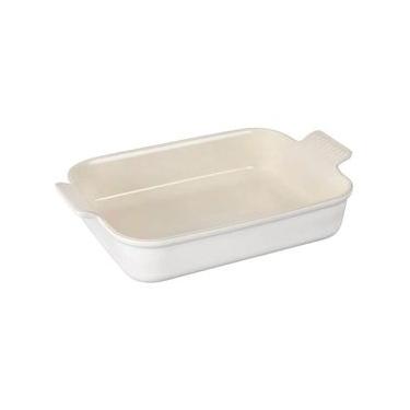 Imagem de Travessa Retangular Heritage 26 cm Branco Cotton Le Creuset