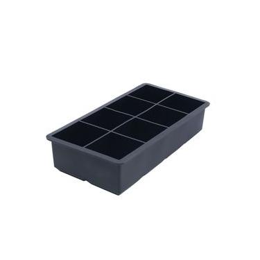 Imagem de Forma de Gelo Quadrado 8 Cubos em Silicone Kenya Preto