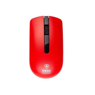 Imagem de Mouse s/Fio Kross Recarregável USB 1600 DPI Vermelho KE-M315