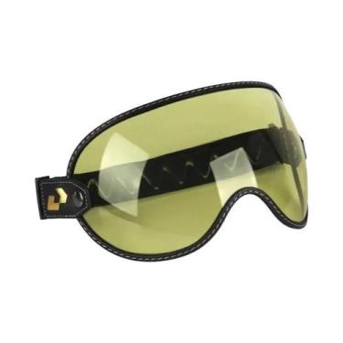 Imagem de Capacete De Motocicleta Vintage Retro Com Visor Bubble Shield Acessóri