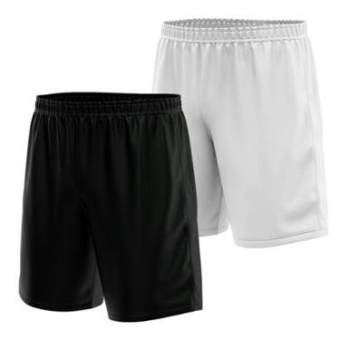 Imagem de Kit 2 Calção Short Futebol Basquete Vôlei Bermuda Dry Treino Academia-Masculino