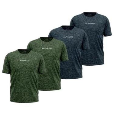 Imagem de Kit 4 Camisetas Dry Alpha Co Masculina-Masculino