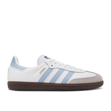 Imagem de adidas Tênis masculino Samba, Azul celeste, branco, 38