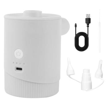 Imagem de Inflador Elétrico Sem Fio Portátil Multifuncional Recarregável via USB Bomba de Inflação e Desinflação 2-em-1 5000PA Manual Anel Nado Colchão Ar