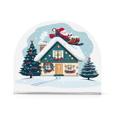 Imagem de Porta-guardanapos de casa de Natal para mesas - Porta-guardanapos para cozinha, porta-guardanapos de mesa, porta-guardanapos de coquetel, porta-guardanapos de papel289