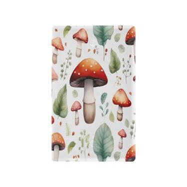 Imagem de Wassud Placa decorativa para tomada de luz, placa de parede para tomadas elétricas, aquarela, cogumelos, tomadas duplas, capas