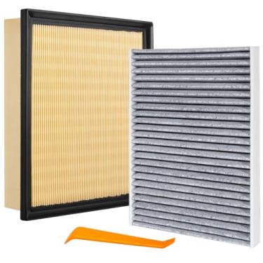 Imagem de Kit de filtro de ar do motor e filtro de ar da cabine compatível com 2024-2025 Tacoma L4 2.4L substitui 87139-0C010 04861756AA CF12964 CA10755 17801-31130 17801-0P051 17801-0P051 17801-31130 801-0