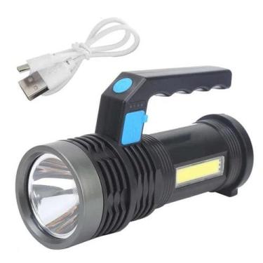 Imagem de Lanterna Recarregavel 1850mah Led 10w Com Luz Lateral - Luatek
