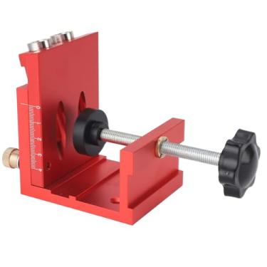 Imagem de HEEPDD Kit de Ferramentas de Gabarito de Bolso, Guia de Broca Multifuncional para Marcenaria e Carpintaria DIY Kit de Ferramentas de Gabarito de Bolso, Renovação de Casa Em Liga de Alumínio