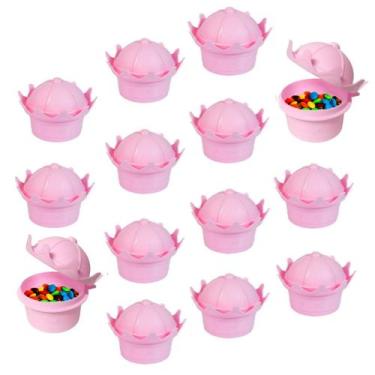 Imagem de Pote Doces Balas Decoração de Mesa Coroa Princesa Kit com 14 - Plasuti