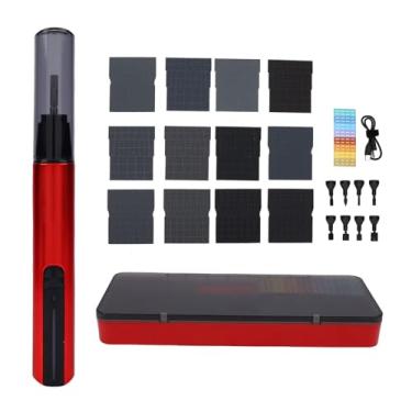 Imagem de Fafeicy Lixadeira Elétrica Alternativa da Pena, Mini Lixadeira Recarregável do Detalhe de Usb Com 8 Cabeças de Lixamento de Náilon e 12 Folhas de Lixa