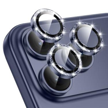 Imagem de Tccvayar Protetor de lente de câmera para iPhone 17 Pro Max/iPhone 17 Pro - com bandeja de instalação, vidro temperado 9H [antiarranhões] [Ultra HD transparente] Capa de câmera de anel individual de