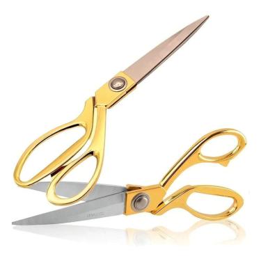 Imagem de Tesoura Alfaiate Para Tecido Profissional Afiada Costureira