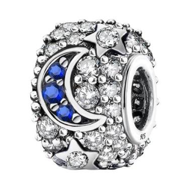 Imagem de Pingente Charm De Estrela, Lua, Tartaruga, Sol E Coração Em Prata Este