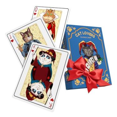 Imagem de Cat Playing Cards Themed Deck for Adults - Collectible Card Games for Teens, Women and Men - Card Games For Adults on Family Game Night - 54 Cards for Solitaire or Poker - Fun Gifts for Cat Lovers