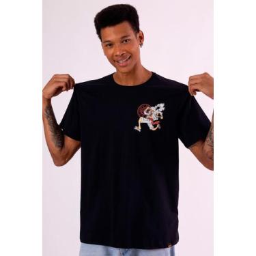 Imagem de Camiseta One Piece Monkey D. Luffy - Piticas, G2, Preto, Unissex