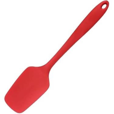 Imagem de Espátula de Silicone para Cozinha, 27cm, Vermelha, Espátula Premium, Espátula Profissional