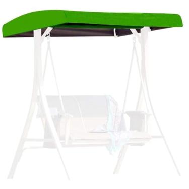 Imagem de CYTJHMD Dossel de jardim para balanço, dossel de substituição para assento de balanço cobertura de rede de 3 lugares superior jardim ao ar livre, lona de telhado, repelente de água e proteção UV