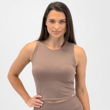 Imagem de Cropped Rosa Bella Regata Básico Feminino-Feminino