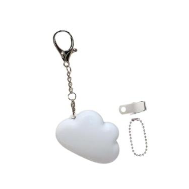 Imagem de KiBcsLic Pingente luminoso para bolsa, acessório para mochila ou sacola, presente ideal para mulheres e meninas, Nuvem Branca