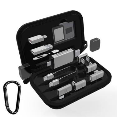Imagem de Jectse Kit Adaptador USB C, Conversor de Cabo de Carregamento Múltiplo 7 Em 1 Com Pino de Cartão e Estojo de Armazenamento, para Smartphones, Tablets e Muito Mais