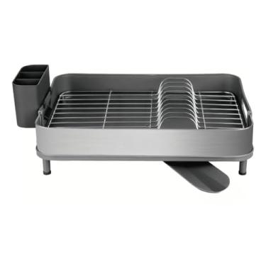 Imagem de Escorredor de aço inoxidável com suporte para talheres removível