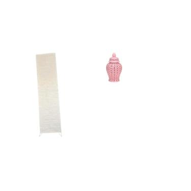 Imagem de Whtkoph Luminária de Chão de Papel para Sala de Estar com Cúpula, Vaso Decorativo com Tampa E Arranjo Floral, Ideal para Festas.