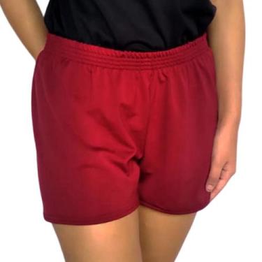 Imagem de Short Feminino Curto Soltinho Elástico Liso Suplex Pp ao Plus Size - K