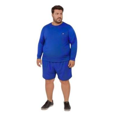 Imagem de Camiseta Manga Longa Com Proteção UV FPS50 Plus Size-Masculino