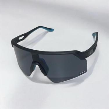 Imagem de Oculos de Sol Corrida Beach Tennis Esportivo Lente Preta Fosca Proteçao UV400-Unissex