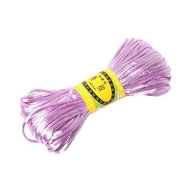 Imagem de Cordão De Seda Satin Rattail Macramê De 2mm 20m Nylon Kumihimo DIY Par