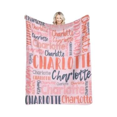 Imagem de Cobertor De Flanela Personalizado Em 30 Cores Para Meninas, Meninos, B