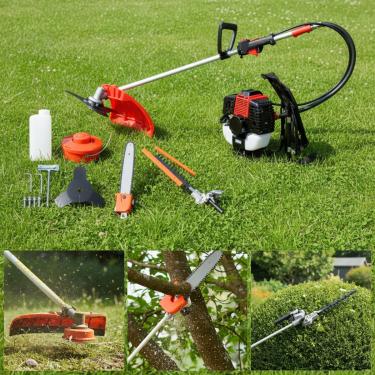 Imagem de Roçadeira Costal Nakasaki 2t 65cc 3hp Multifuncional Com Motopoda E Cerca Viva