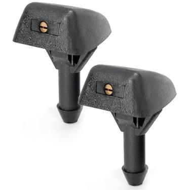 Imagem de Kit de bicos de lavador de para-brisa ajustáveis compatível com Volvo XC90 S80 V70 S70 S40 C70 V50 C30 V40 de 1998 a 2014 – Jatos de spray de lavador de limpador 30655605 7845009010, Click&Fit 2 peças