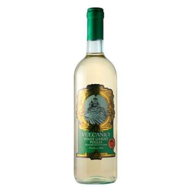 Imagem de Vinho Italiano Branco Vulcanici Pinot Grigio 750ml - Ideal para Aperit