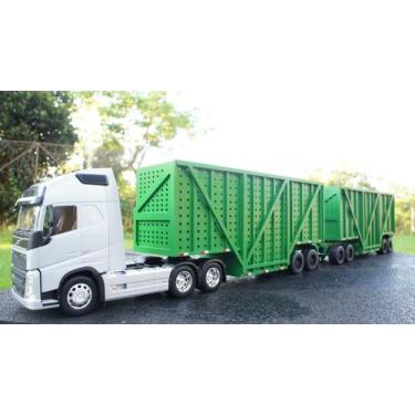 Imagem de Conjunto Rodotrem Canavieiro Escala 1:32 VOLVO FH 500