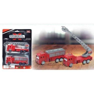 Imagem de Caminhão de bombeiro brinquedo viatura resgate brinquedo - PICA PAU