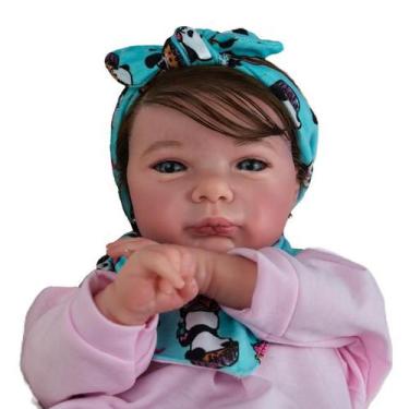Imagem de Bebe reborn menina princesa realista corpo de pano macio - Mundo Azul 