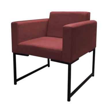 Imagem de Poltrona Decorativa Ferro Estilo Industrial Lazio - Gonçalves Decor, S